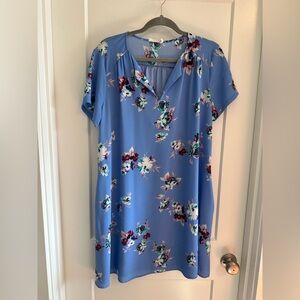 LUSH Floral Blue Women's Dress